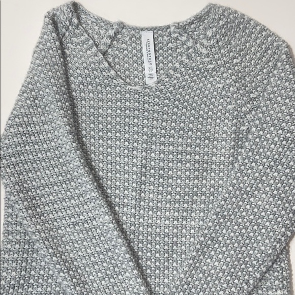 Aéropostale Chunky Light Gray Waffle Sweater - Picture 3 of 15